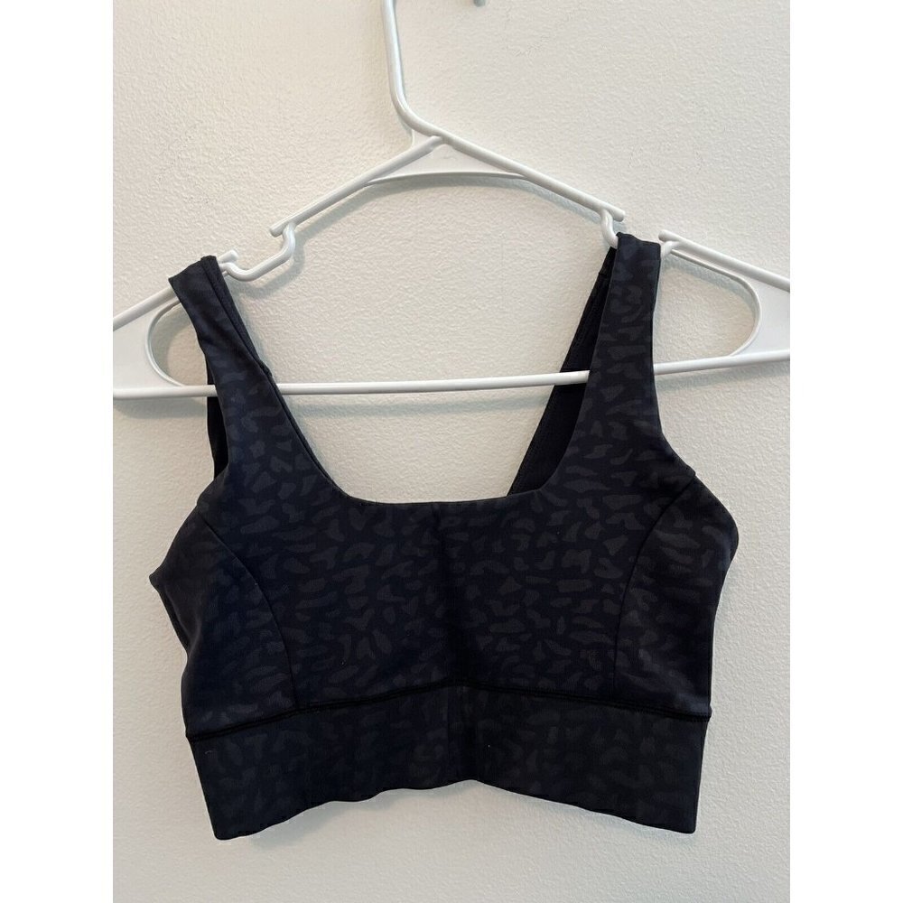 IVL Collective Power Sports Bra Size 4 Black Chi chi Leopard‎ Womens Athletic